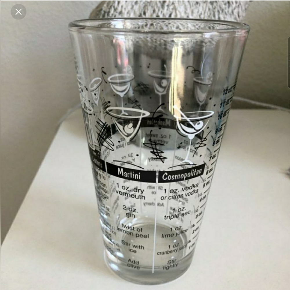 Libbey Cocktail Mixing Glass Tumbler Vintage.